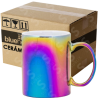Taza de cerámica Blue Heat 11oz Caja Reforzada Espejo  arcoiris (Caja de 36)(copia)