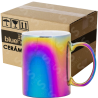 Taza de cerámica Blue Heat 11oz Caja Reforzada Espejo  arcoiris (Caja de 36)(copia)