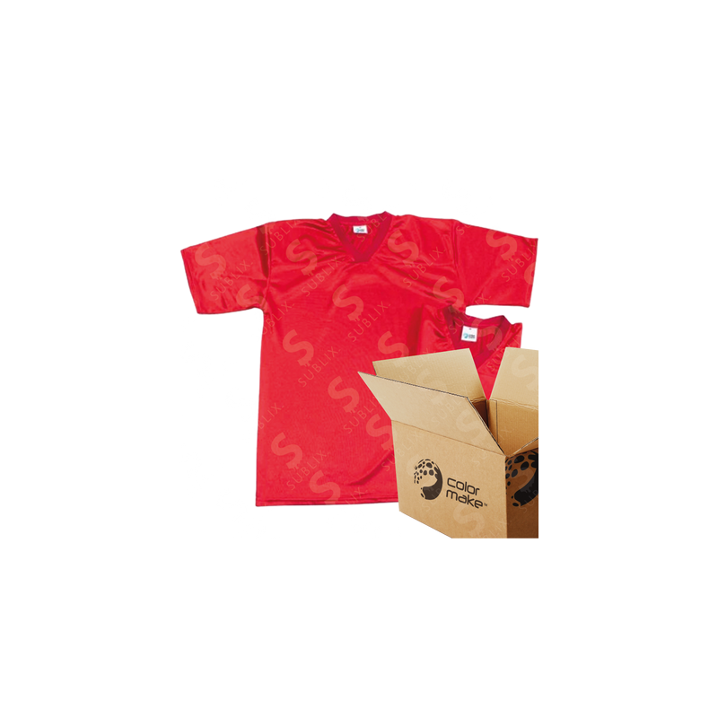 Jersey Aficionado Rojo talla S (Caja de 3) Color Make