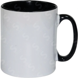 Taza de cerámica 11oz Blanca Interior y asa de colores (Caja de 36) Color Make