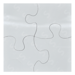 Rompecabezas de MDF. 4 Piezas. 3mm. ColorMake