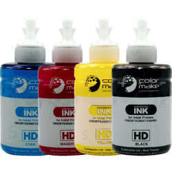 Tinta de sublimación Bote 135ml (Kit de 4 Colores CMYK) Color Make