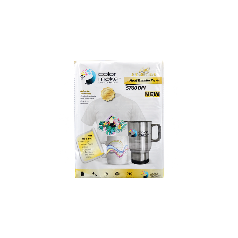Papel de sublimación A4. Premium ColorMake
