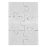 Rompecabezas de MDF Sublimable 6 Piezas 3mm (Caja de 24) Color Make