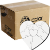 Rompecabezas de MDF Sublimable 11 Piezas Corazón 3mm (Caja de 24) Color Make