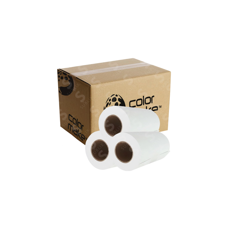 Rollo de papel de sublimación 21cm  X 100m  100gr  (Caja de 3) Color Make