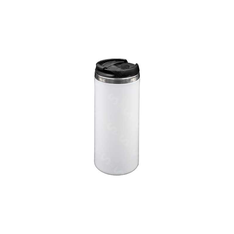 Vaso de Acero 450ml. Tipo Starbucks. Color Blanco ColorMake