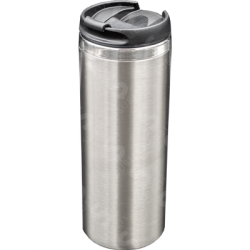 Vaso de Acero 450ml. Tipo Starbucks. Color Plata  Blue Heat