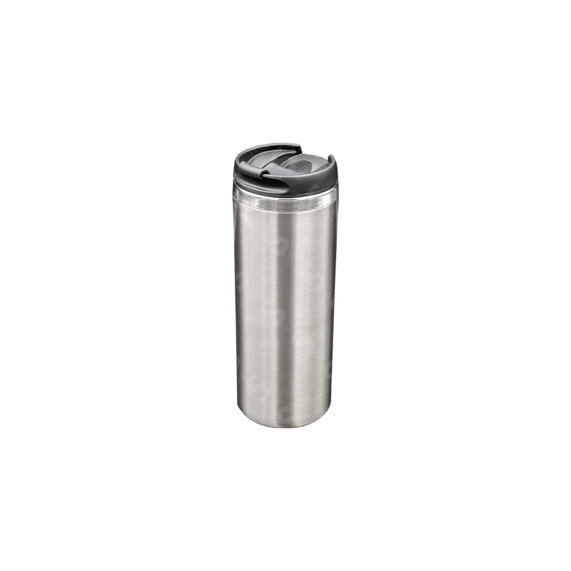 Vaso de Acero 450ml. Tipo Starbucks. Color Plata  Blue Heat