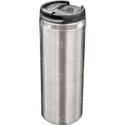 Vaso de Acero 450ml. Tipo Starbucks. Color Plata  Blue Heat