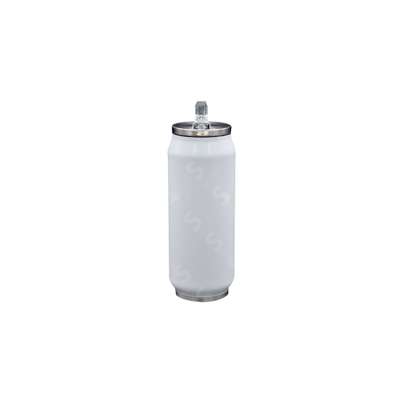 Lata de Acero 450ml Tipo Refresco Blanco Color Make