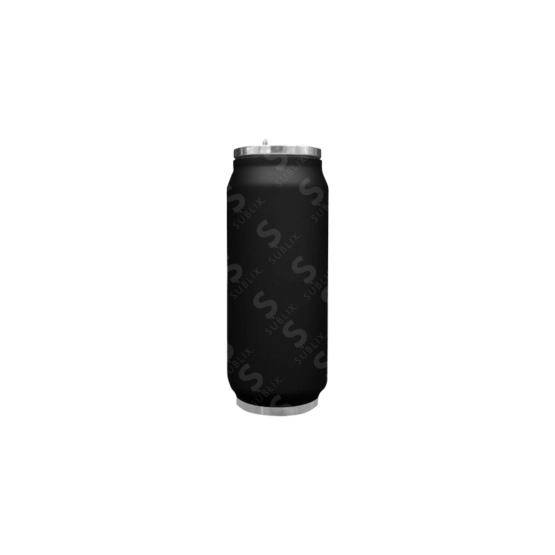 Termo Lata de acero 500ml Foro Negro Mate