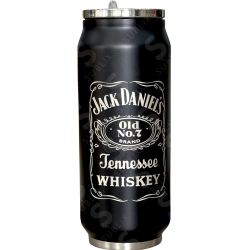 Termo Lata de acero 500ml Foro Negro Mate
