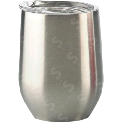 Vaso de Acero 300ml. Tipo Vinero Color Plata