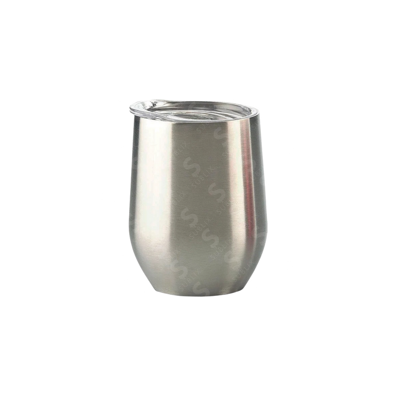 Vaso de Acero 300ml. Tipo Vinero Color Plata
