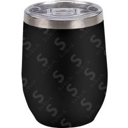 Termo Vaso de acero 350ml Napa Negro Mate