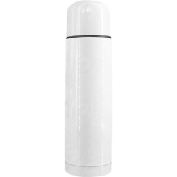 Termo Vaso 750ml Tipo Bala Clasico blanco