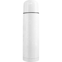 Termo Vaso 750ml Tipo Bala Clasico blanco