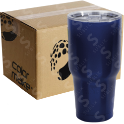 Vaso de Acero 30oz Tipo Viajero Doble Para grabado Láser (Caja de 12) Color Make
