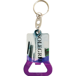 Llavero Destapador De Acero Con Herraje