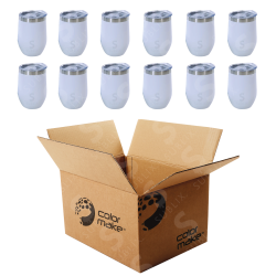 Vaso de Acero 300ml Tipo Vinero Para Láser (Caja de 12) Color Make