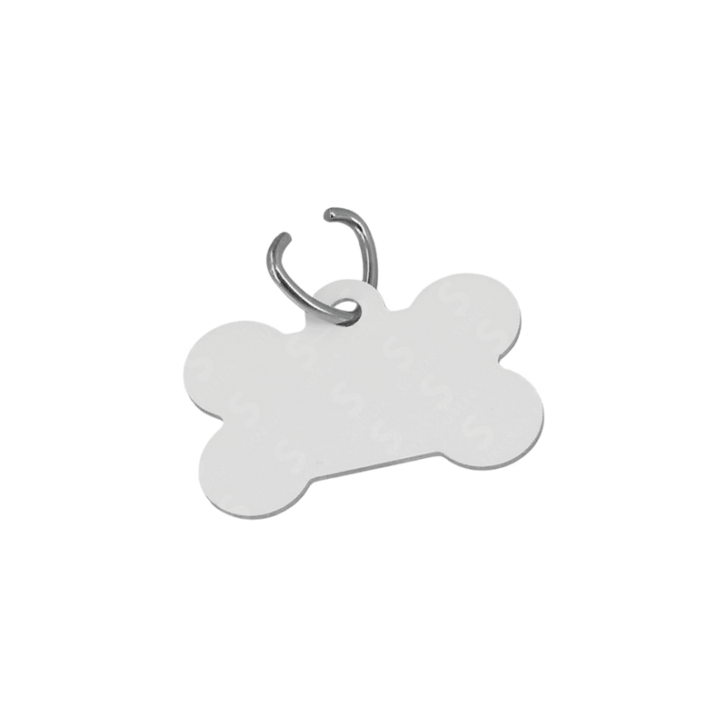 Placa Huesito De Acero Para Mascota