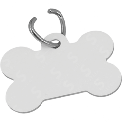 Placa Huesito De Acero Para Mascota