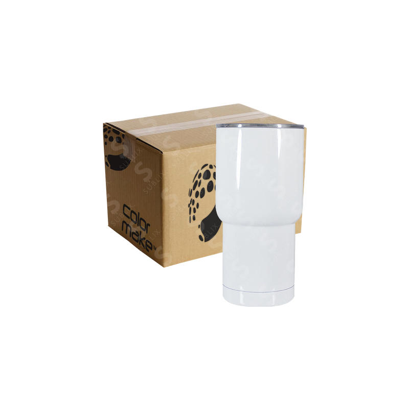 Vaso de Acero 30oz. Tipo Viajero Doble. Para Sublimación (Caja de 12 pzas) Color Make