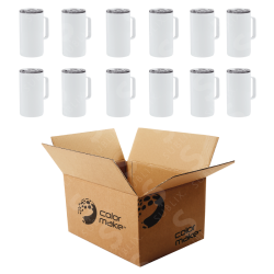 Taza de Acero 700ml Coffee Tipo Camper Grande (Caja de 12) Color Make