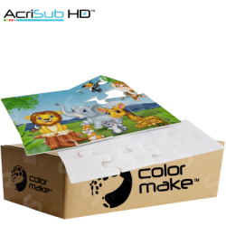 Rompecabezas ACRISUB HD Sublimable 12 Piezas A4  Blanco de 5mm  (Caja de 15) Color Make