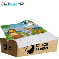 Rompecabezas ACRISUB HD Sublimable 12 Piezas A4  Blanco de 5mm  (Caja de 15) Color Make