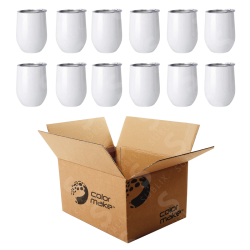 Vaso de Acero 300ml Tipo Vinero (Caja de 12) Color Make