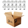 Jarra de Acero 16oz Tipo Viajera  Blanco (Caja de 12) Color Make