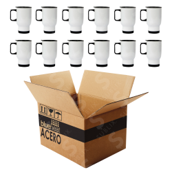 Jarra de Acero 16oz Tipo Viajera (Caja de 12) Blue Heat