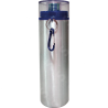 Botella 750 Ml Plata Tapa Rosca Azul