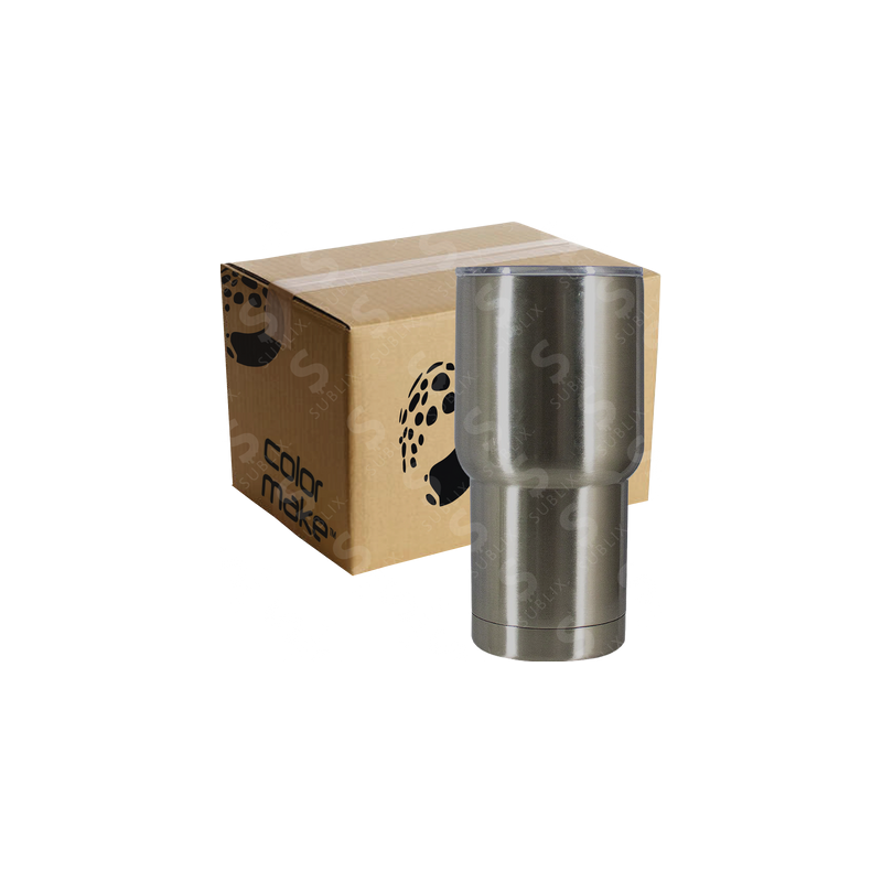 Vaso de Acero 20oz Tipo Viajero Doble (Caja de 12) Color Make