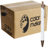 Pluma de Aluminio  Modelo 9268 Para Sublimar Cabeza Rosa Cobrizo (Caja de 50) Color Make