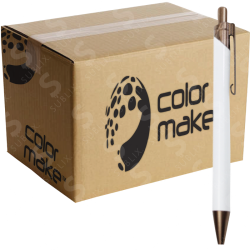 Pluma de Aluminio  Modelo 9268 Para Sublimar Cabeza Rosa Cobrizo (Caja de 50) Color Make