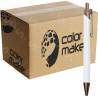 Pluma de Aluminio  Modelo 9268 Para Sublimar Cabeza Rosa Cobrizo (Caja de 50) Color Make