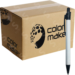Pluma de Aluminio gancho de Metal Modelo 707  Para Sublimar  Blanco (Caja de 50) Color Make
