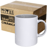 Taza de cerámica 11oz Blanca Reforzada  Linea Grado A (Caja de 36) Blue Heat