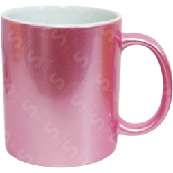 Taza de cerámica 11oz. Perlada Color Make