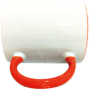 Taza de cerámica 11oz. Blanca. Interior y asa color naranja ColorMake