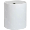 Vaso de cerámica 11oz Blanco Estilo alcancía (Caja de 36) Color Make