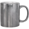 Taza de cerámica 11oz. Metálica Plata