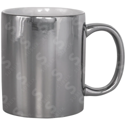 Taza de cerámica 11oz. Metálica Plata