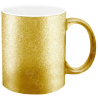 Taza de cerámica 11oz. Diamantada Oro