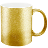 Taza de cerámica 11oz. Diamantada Oro