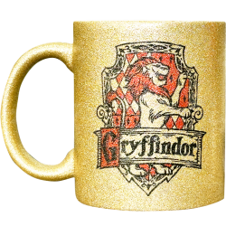 Taza de cerámica 11oz. Diamantada Oro