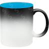 Taza de cerámica 11oz Mágica Color Negro Interior De Colores